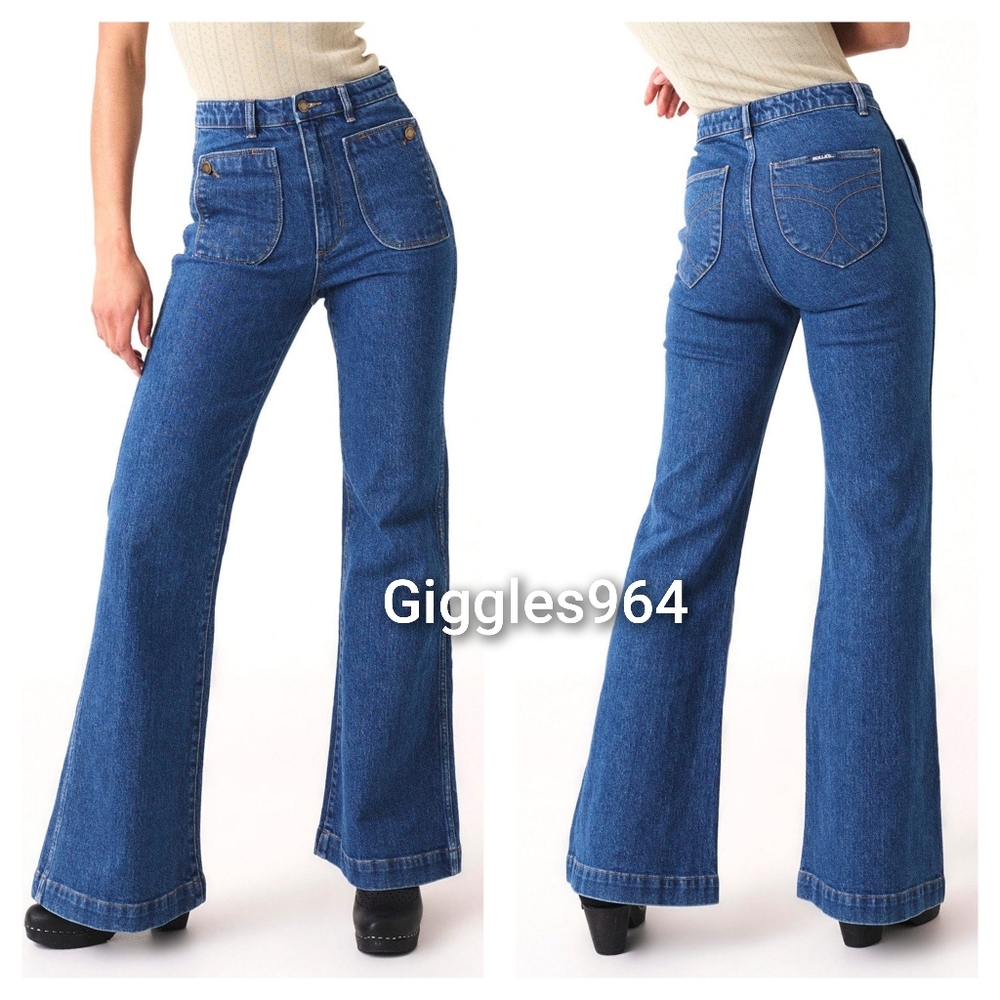 ROLLA'S Natalie East Coast Flare Jeans Vintage Blue